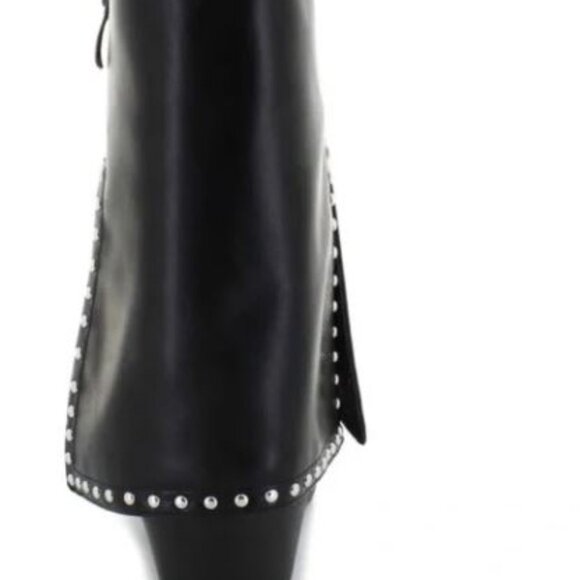 Brand new 🖤Womens The Farm Black Studded Pointed Toe Ankle Flap - Picture 5 of 5
